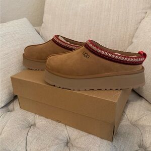 UGG Brown Mule-Style Clogs with Thick Sole